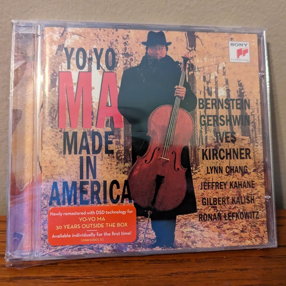 Yo-Yo Ma Made In America CD w/ Hype Sticker 2009 Sony DSD 20-bit Remaster NEW